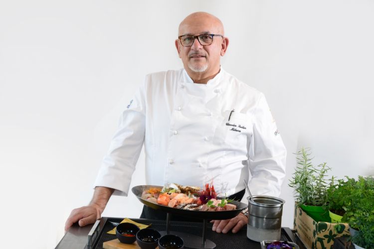 Lo chef Claudio Sadler, dell'omonimo ristorante milanese (foto di Paolo Picciotto)
