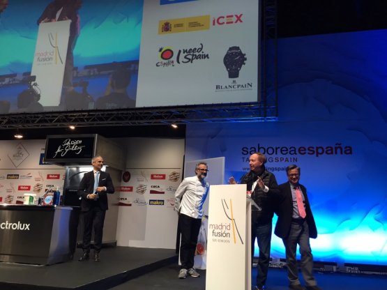 Di nuovo lo chef protagonista sul palcoscenico di Madrid