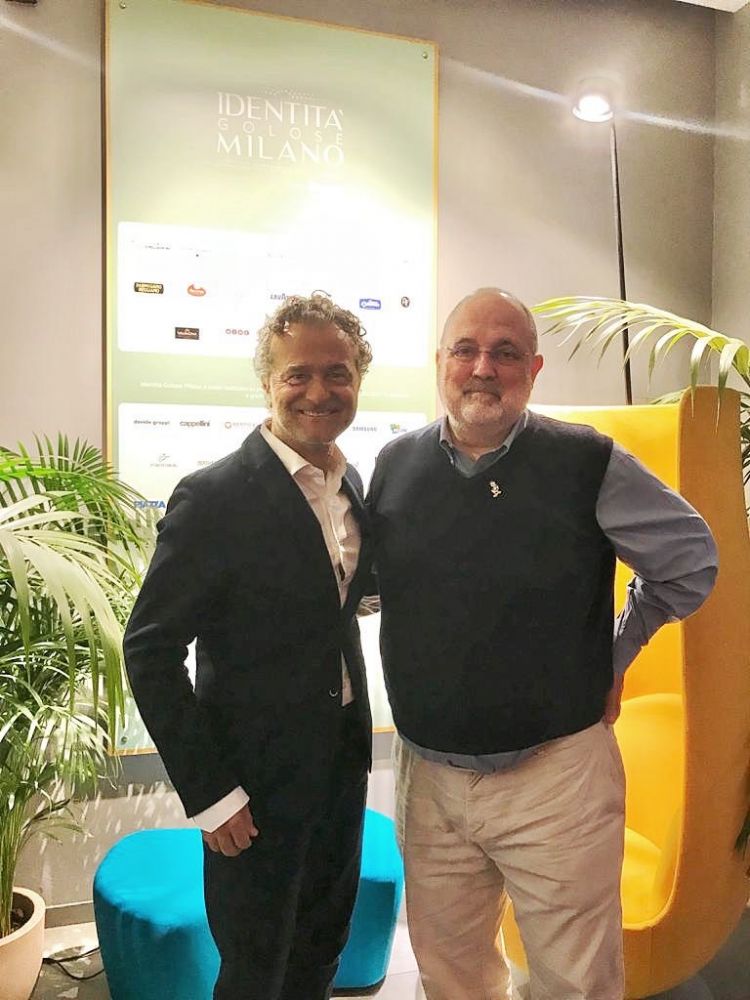 Carlo Mangini, direttore marketing del Consorzio Parmigiano Reggiano e Paolo Marchi
