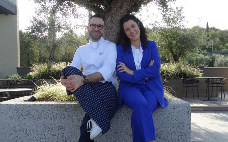 Francesco Pavan e la general manager Alina Deutsch
