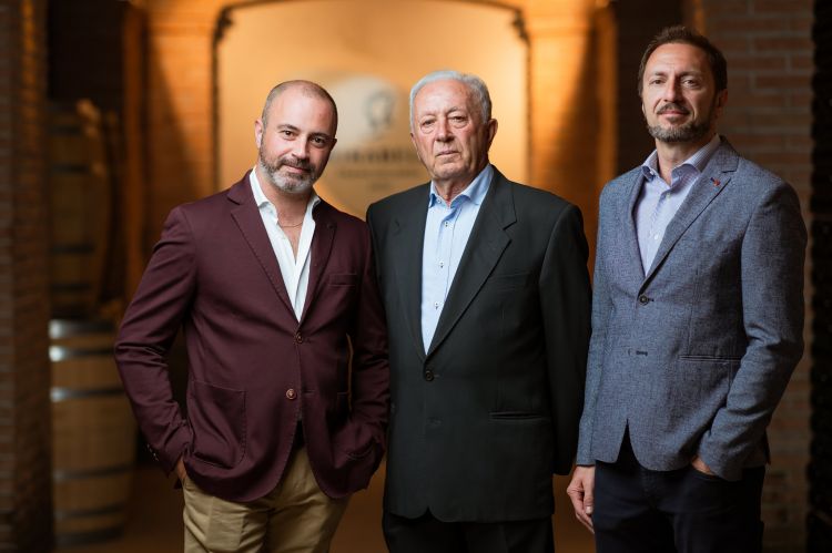 Da sinistra: Alberto, Teresio e Alessandro Schiav