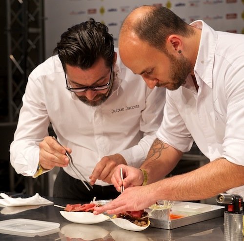 Valencian Quique Dacosta presented his version of Spaghetti alla puttanesca