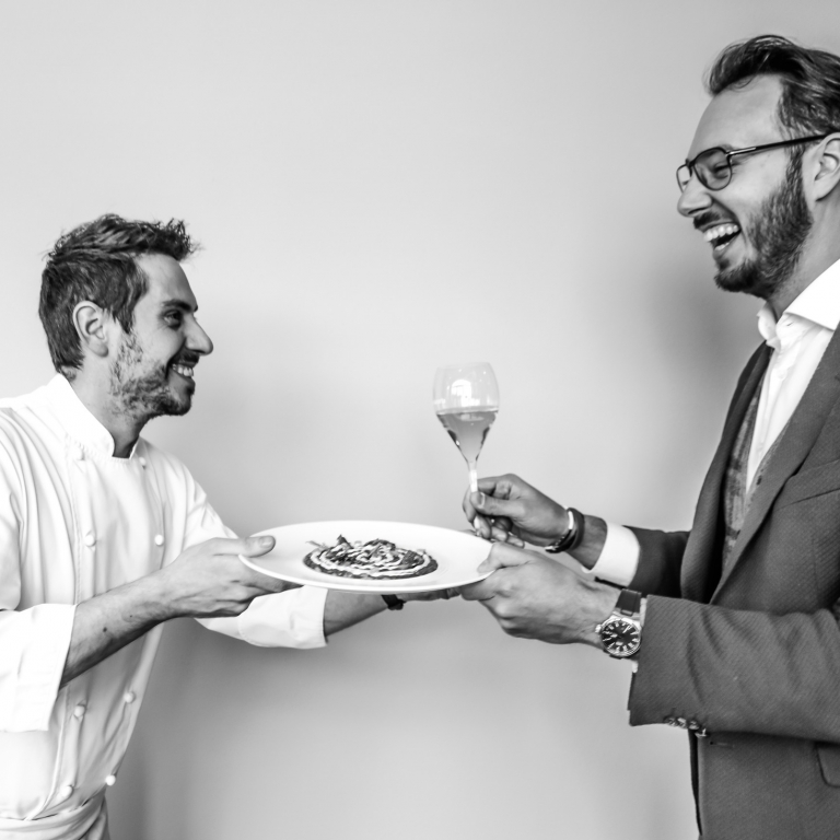 Chef Marco Acquaroli e patron Daniele Merola: la D