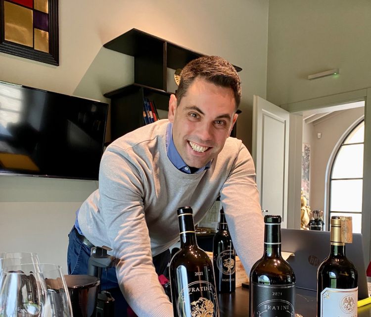 Davide D'Alterio negli spazi di Tenuta Fratini