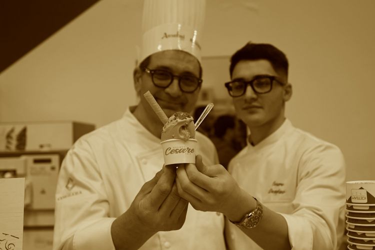 Davide Destefano assieme al figlio Cesare