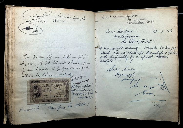 La dedica di Giulio Andreotti