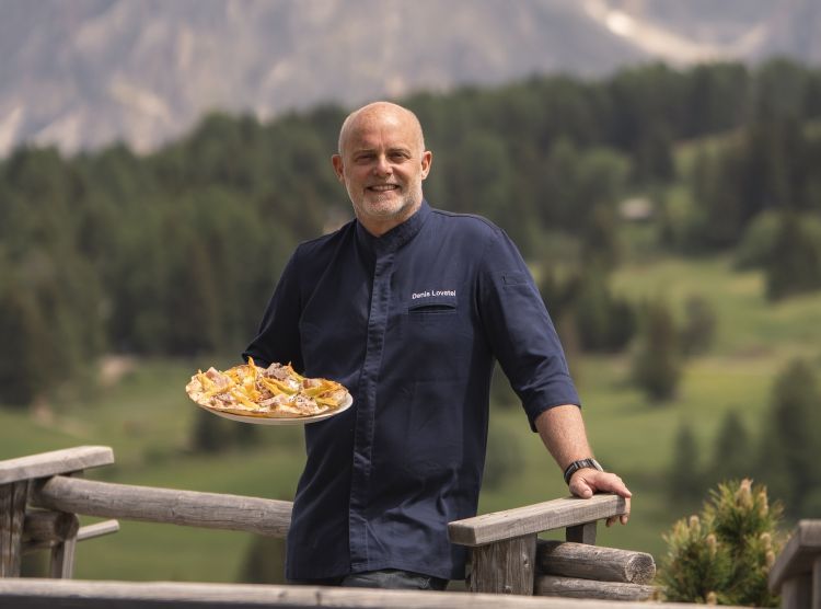 Denis Lovatel e le sue pizze al COMO Alpina Dolom
