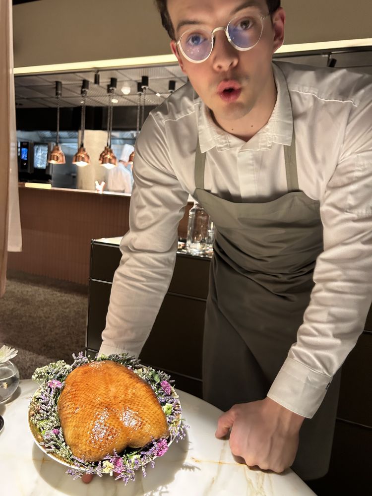 Dimitri Veith&nbsp;e la preparazione dell'anatra
