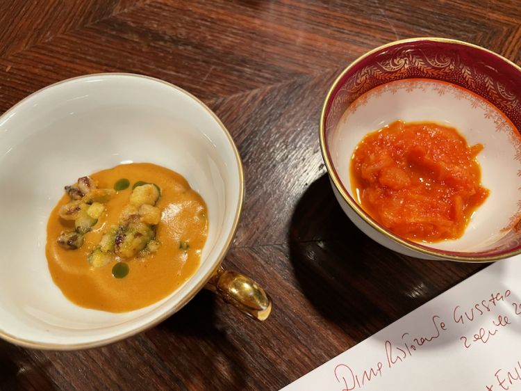 Due dei quattro sughi iniziali: Pasta e fagioli e il sugo al pomodoro per le polette
