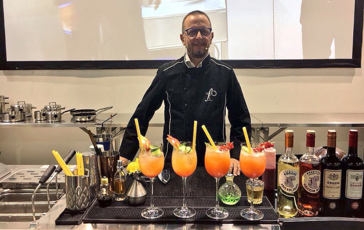 Il barman Fabiano Omodeo ha dedicato la sua lezion