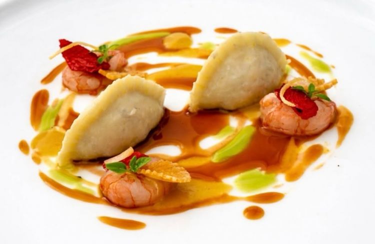 Uno dei piatti del ristorante Don Alfonso 1890
