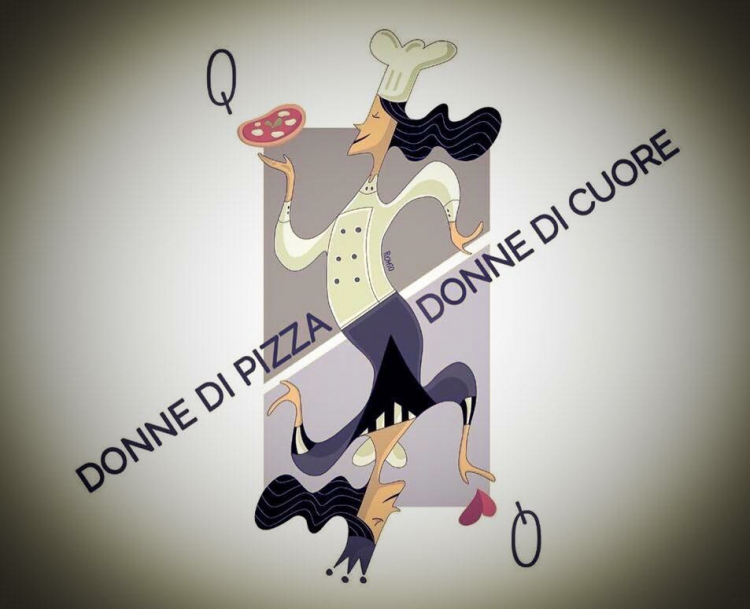 L’illustrazione di Serema Romio per le Donne di pizza donne di cuore

