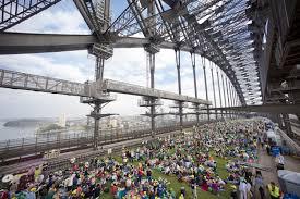 Breakfast on the Sydney Harbour Bridge, a highlight of the Sydney Food Festival (photo pinterest)
