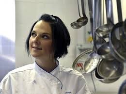 Sara Preceruti, chef of La Locanda del Notaio in Pellio Intelvi (Como). Photo by La Provincia di Como