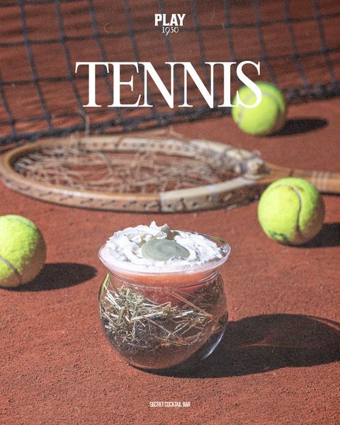 Tennis è uno dei nuovi drink, firmati da Fabio Benjamin Cavagna e dal suo team di 1930 Cocktail Bar a Milano.