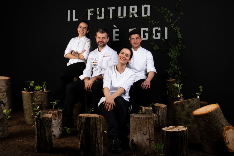 Left to right Elisa Frutti, Enrico Bartolini, Greta Malatesta and Davide Boglioli
