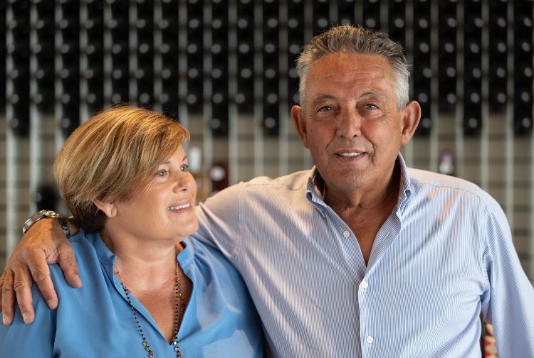 Salvatore Pilloni con la moglie Lucia
