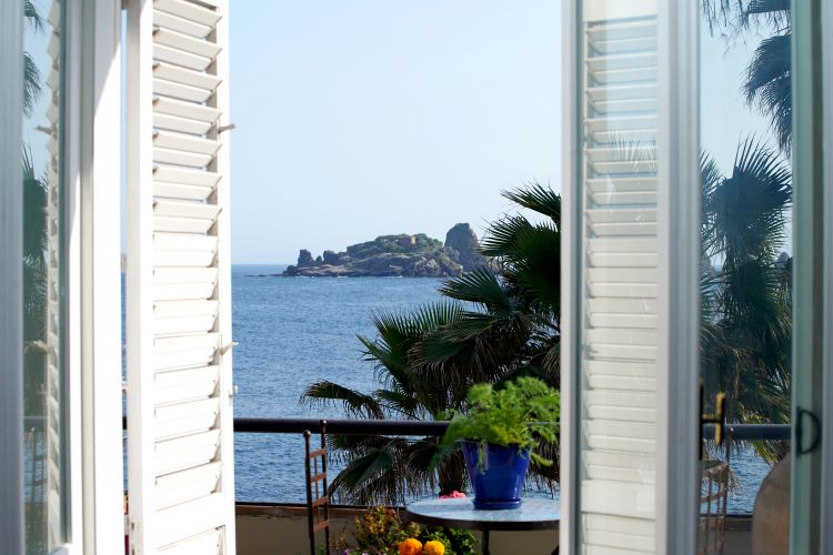 La vista sulla terrazza splendida dell'home restaurant di Elena Cafaro