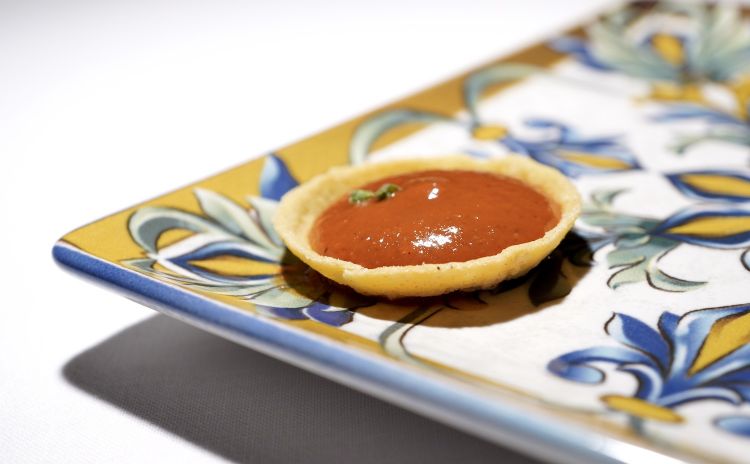 Crostatina al pomodoro arrosto
