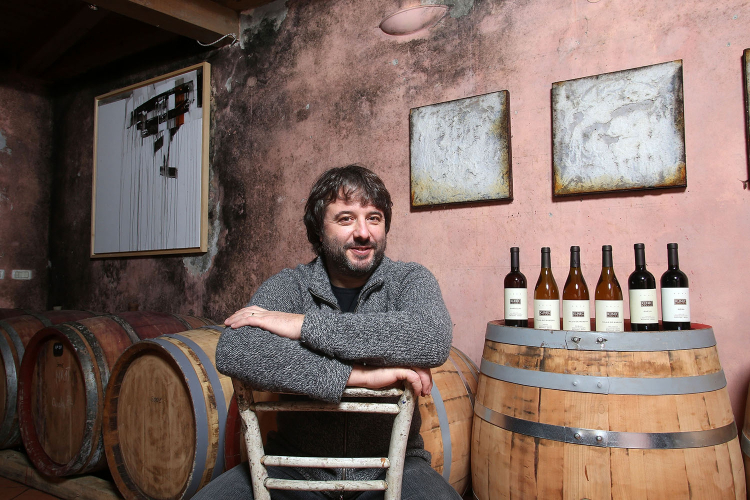 Aleks Klinec and his wines
