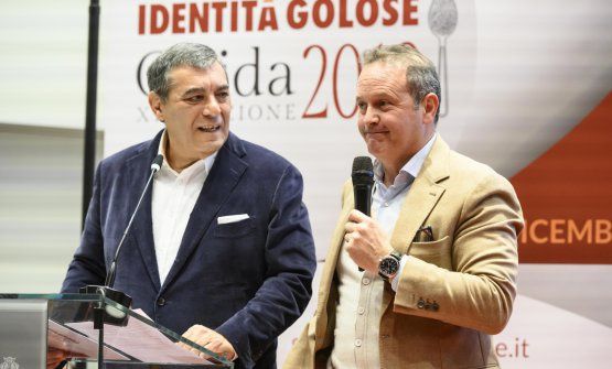 Francesco Cerea, a destra, con Claudio Ceroni alla presentazione della Guida Identità Golose 2020
