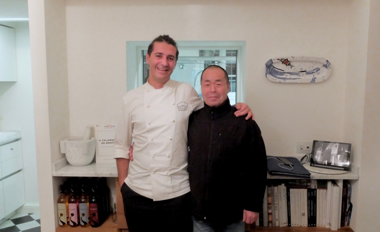 Lavezzari con Haruo Ichikawa
