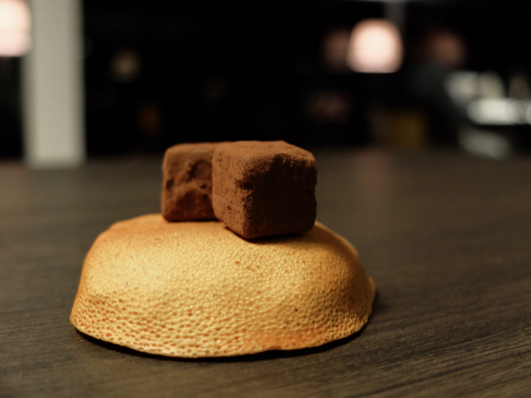 Tartufo con cuore di pompelmo