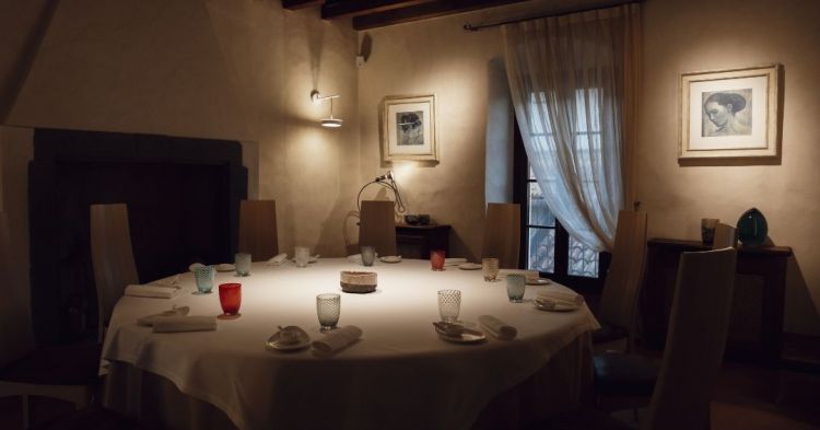 Un tavolo del Due Colombe
