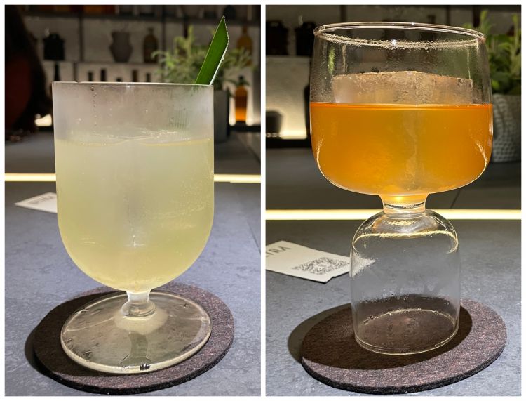 I due cocktail che abbiamo assaggiato: Ultra Jungle e Ultra Negroni