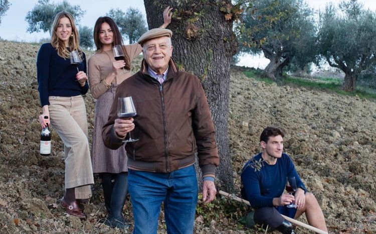 Emidio Pepe con la nuova generazione alla guida dell'azienda

