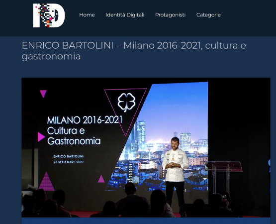 Tra le ultime video lezioni lanciate sulla piattaforma Identità Digitali, sarà disponibile l'intervento dello chef Enrico Bartolini sul palco di Identità Milano 2021
