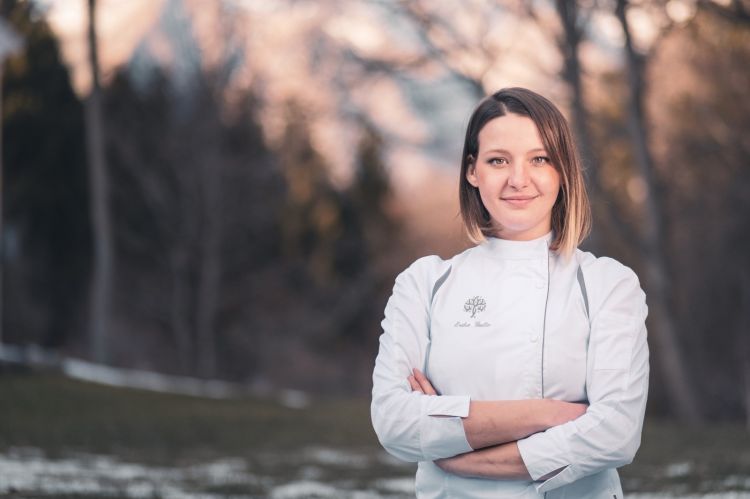 La chef Erika Gotta al timone della cucina di La Bursch dal 2021
