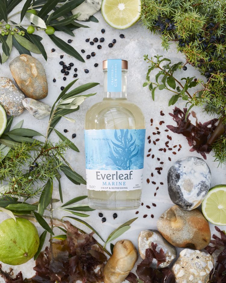 Everleaf Marine è uno degli aperitivi analcolici proposti dal brand inglese. Tra i perfect serving suggeriti il Marine non–alcoholic Tom Collins a base di soda, succo di limone, sciroppo di zucchero e scorza di limone a guarnire.