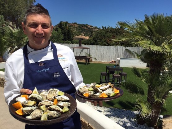 Fabio Groppi, chef del ristorante Escargot a Costa Rei in Sardegna, provincia di Cagliari
