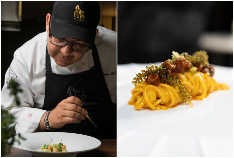 Chef Felix Lo Basso e un suo piatto