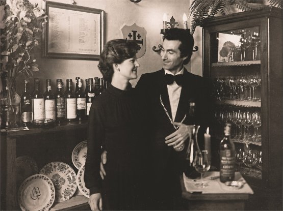 Annie Féolde e il modenese Giorgio Pinchiorri in una foto d'antan. Si conoscono dal 1969