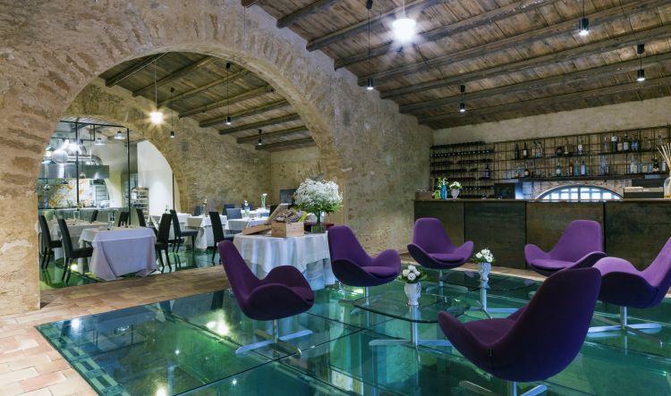 Il ristorante Il Palmento dei Feudi, con la guida in cucina dello chef Giuseppe Costantino