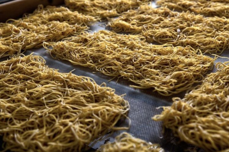 Il Fieno di Canepina fatto essiccare prima della cottura
