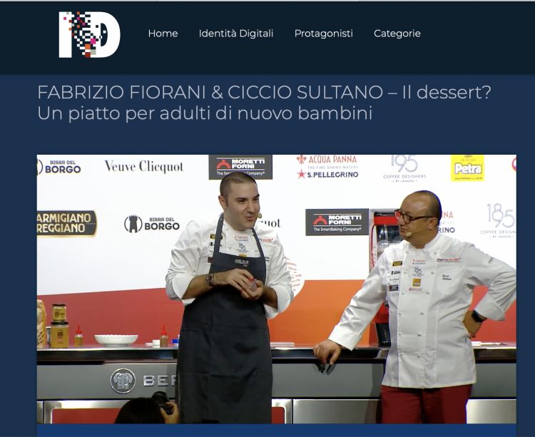Il pasticciere romano Fabrizio Fiorani assieme allo chef Ciccio Sultano del ristorante Duomo, 2 stelle Michelin a Ragusa Ibla
