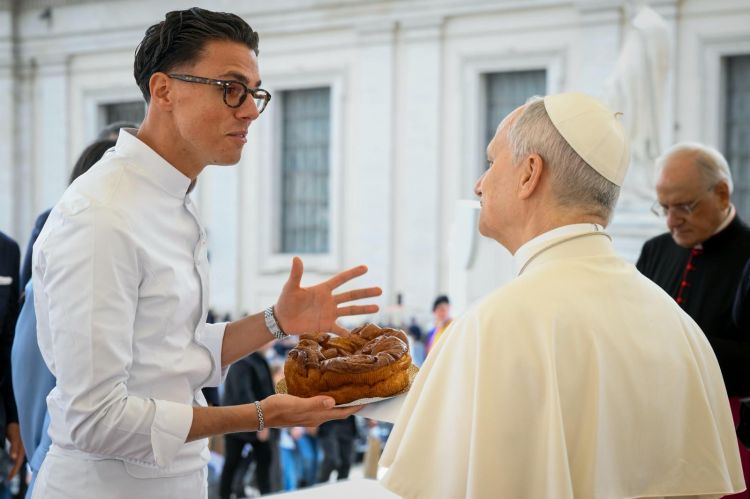 David Fiordigiglio e papa Leone XIV
