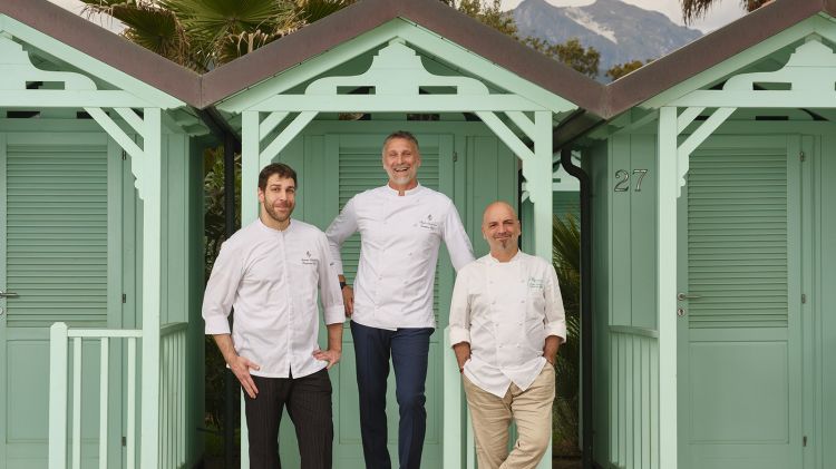 Dalla sinistra il restaurant chef Giacomo Cavicchi