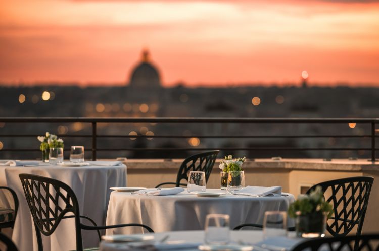 Il Flora Roof Top Terrace del Rome Marriott Grand Hotel Flora
