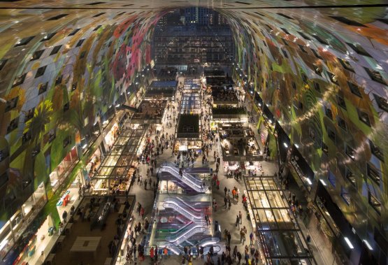 The futuristic Market Hall in Rotterdam is a beaut