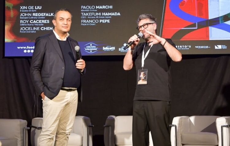A sinistra Giovanni Pizzolante, ideatore e organizzatore di FoodExp