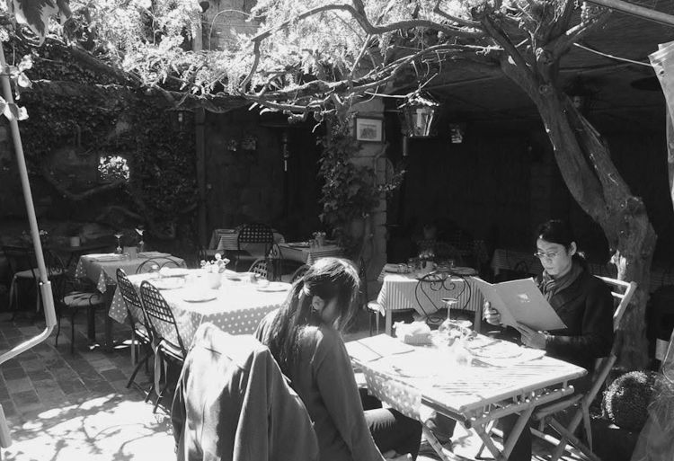 Un'altra foto storica dell'Osteria al Forno di Agnese