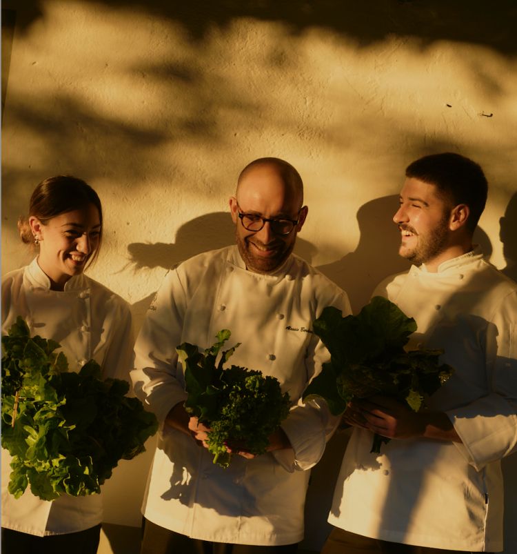 A sinistra, la pastry-chef Alessandra Gattuso, al 
