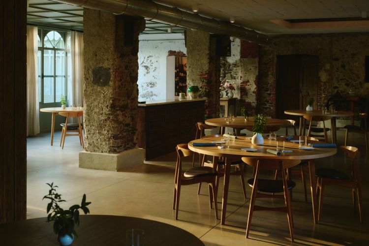 La sala dell'agriturismo La Capuccina
