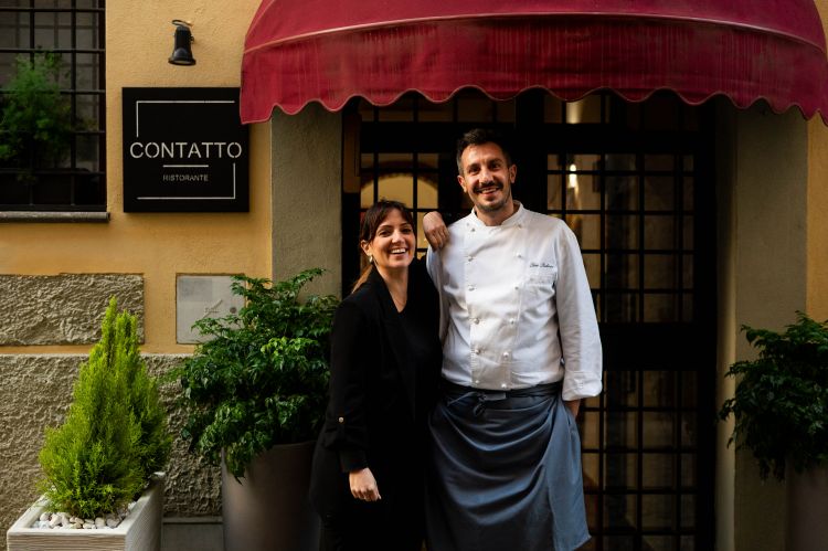 Lorena Cavana e Luca Ludovici, coppia nella vita e sul lavoro, proprietari del ristorante ConTatto a Frascati