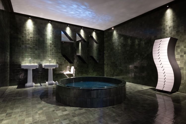 Il bagno, concepito come una spa
