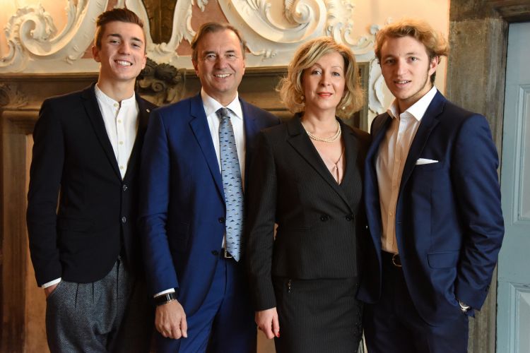 Roberta Bianchi con il marito Paolo Pizziol e i figli Matteo e Alessio